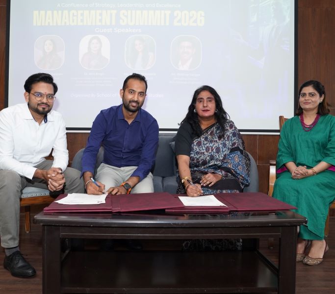 CGC University, Mohali Signs MoU with Young Indians During Management Summit 2026